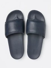 FatFace Navy Pool Sliders - Image 2 of 3