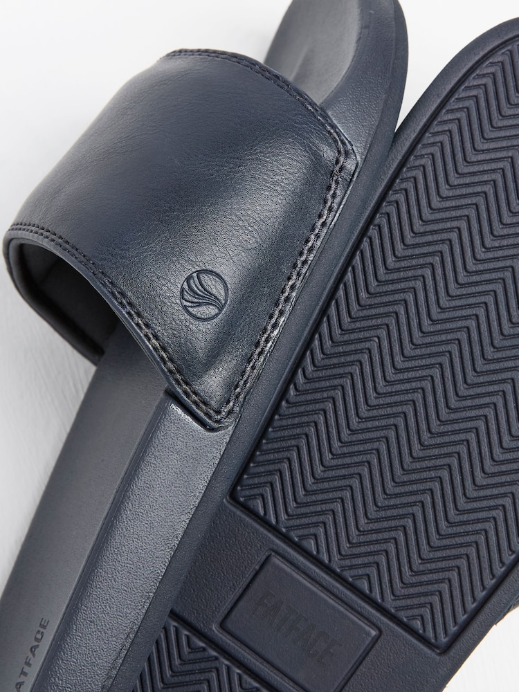 FatFace Navy Pool Sliders - Image 3 of 3