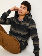 FatFace Trescowe Washed Black Over Head Hoodie - Image 3 of 8