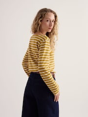 أصفر - Seasalt Cornwall Sailor Cotton Long Sleeve Top - صورة 3 من 5