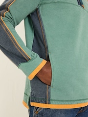 Світловий чирок - FatFace 100% Cotton Airlie Panel Quarter Zip Sweat Top - Image 6 of 8