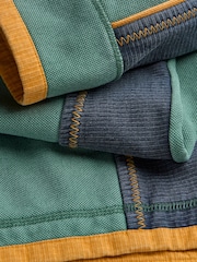 Світловий чирок - FatFace 100% Cotton Airlie Panel Quarter Zip Sweat Top - Image 8 of 8