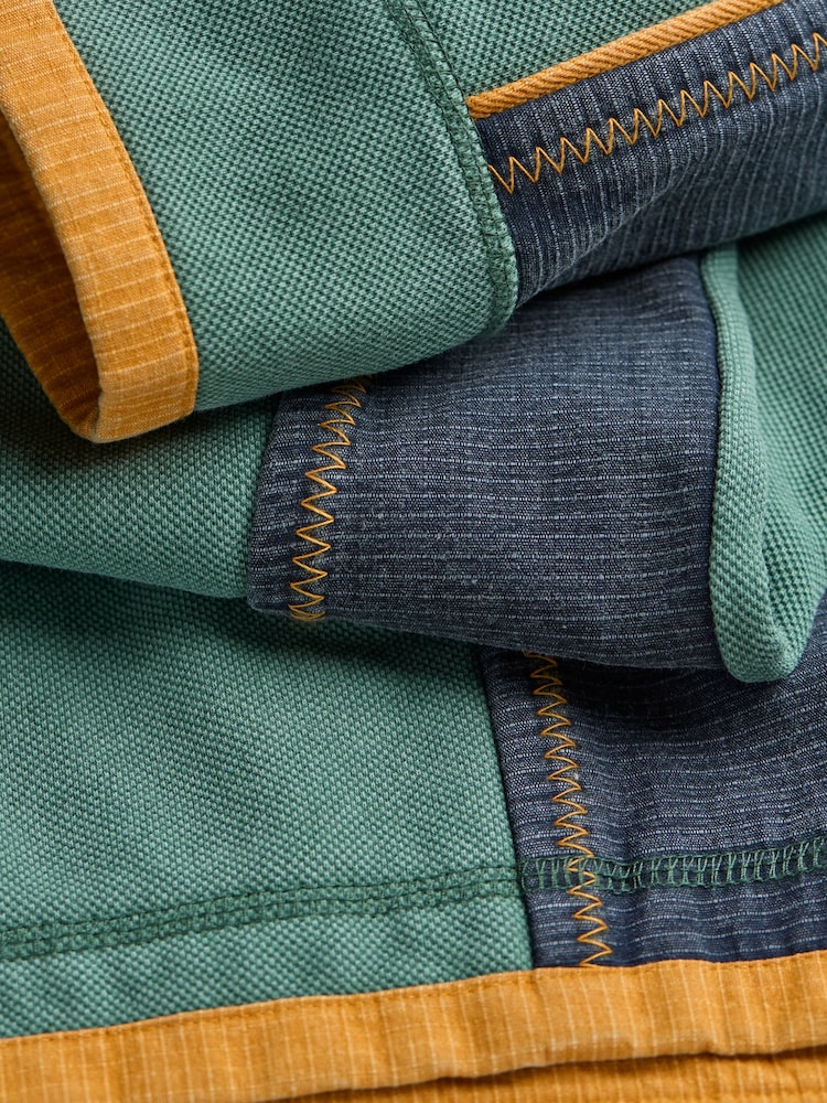 Світловий чирок - FatFace 100% Cotton Airlie Panel Quarter Zip Sweat Top - Image 8 of 8