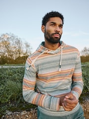 Green Trescowe Stripe Over Head Hoody - Image 1 of 9