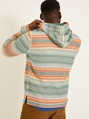 Green Trescowe Stripe Over Head Hoody - Image 3 of 9