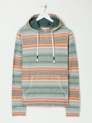 Green Trescowe Stripe Over Head Hoody - Image 6 of 9