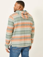 Green Trescowe Stripe Over Head Hoody - Image 7 of 9