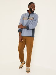 FatFace Blue 100% Cotton Airlie Panel Sweat Top - Image 3 of 5