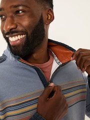 FatFace Blue 100% Cotton Airlie Panel Sweat Top - Image 4 of 5