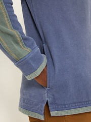 Francuski granat - FatFace 100% Cotton Airlie Panel Quarter Zip Sweat Top - Image 5 of 7
