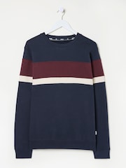 FatFace Brooke Navy Cut Sew Crew - Image 6 of 6