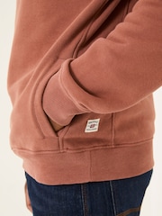 FatFace Brooke Rust Brown Half Neck Sweatshirt - Image 5 of 6