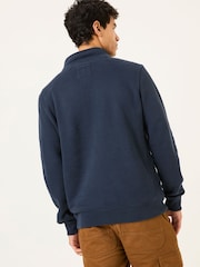 FatFace Brooke Navy Half Neck Sweatshirt - Image 2 of 7