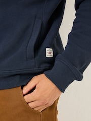 FatFace Brooke Navy Half Neck Sweatshirt - Image 5 of 7