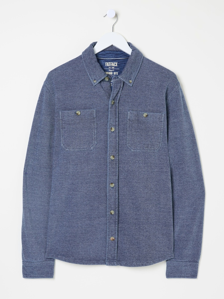 FatFace Indigo Blue Sweat Shirt - Image 6 of 6