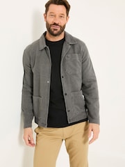Grey 100% Cotton Lowe Loop Back Light weight Jacket - Image 1 of 7