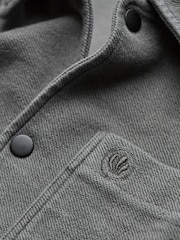 Grey 100% Cotton Lowe Loop Back Light weight Jacket - Image 7 of 7