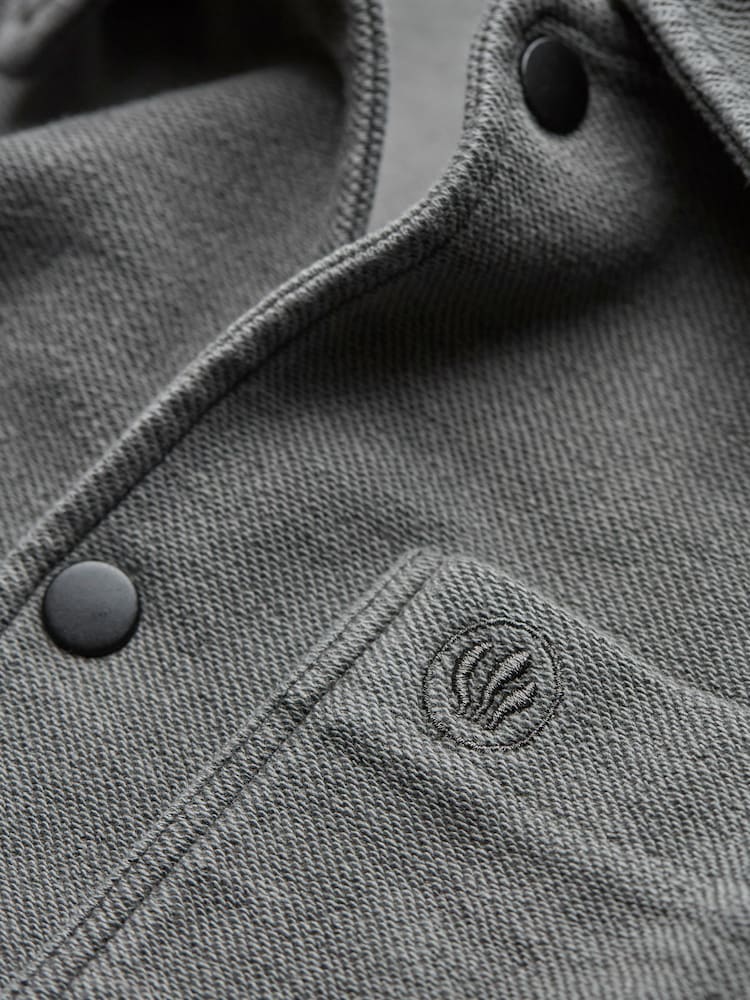 Grey 100% Cotton Lowe Loop Back Light weight Jacket - Image 7 of 7