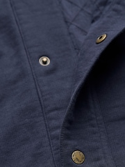 FatFace Harrington Navy Harrington Sweat Jacket - Image 8 of 8