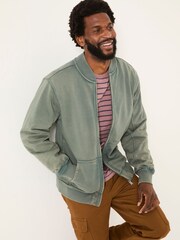 FatFace Light Teal Sweat Bomber Jacket - Image 3 of 6