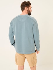 FatFace Otterton Blue Cut and Sew Crew Sweat - Image 2 of 5