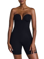 Spanx Black SPANXshape™ Suit Your Fancy Strapless Mid-Thigh Bodysuit - Image 1 of 6