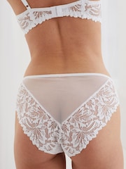 White High Leg Ultimate Comfort Lace Knickers 2 Pack - Image 3 of 6