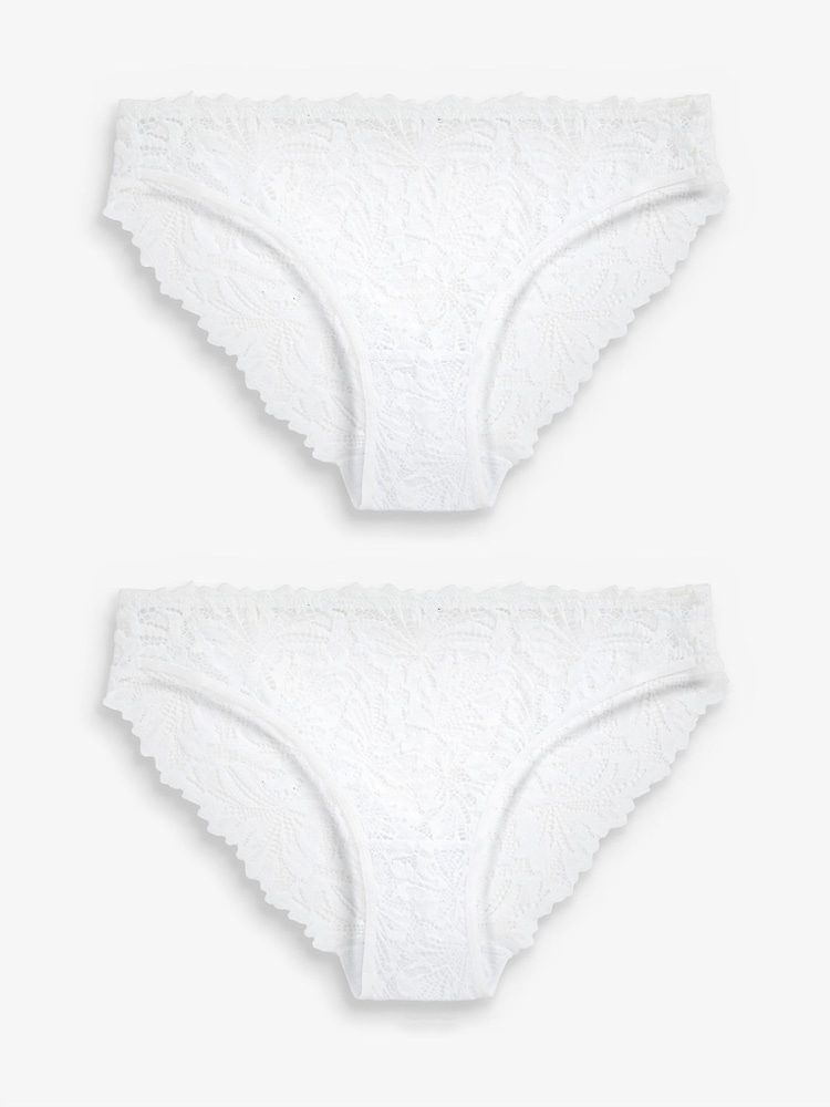 Wit - Ultimate Comfort kanten slip verpakking van 2 - Image 5 of 6