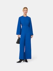 Whistles Blue Bonnie Gathered Jumpsuit - Image 2 of 6
