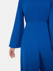 Whistles Blue Bonnie Gathered Jumpsuit - Image 4 of 6