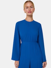 Whistles Blue Bonnie Gathered Jumpsuit - Image 5 of 6
