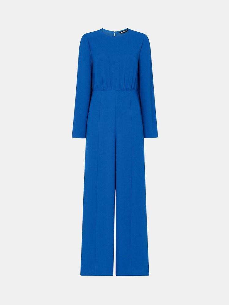 Whistles Blue Bonnie Gathered Jumpsuit - Image 6 of 6