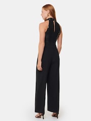 Whistles Black Leah Sequin Bodice Jumpsuit - Image 2 of 5