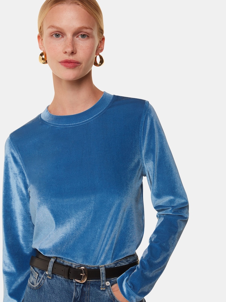 Whistles Blue Olivia Top - Image 1 of 5 Whistles Blue Olivia Top - Image 1 of 5