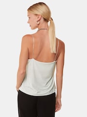 Whistles Silver Cowl Neck Cami Top - Image 2 of 5