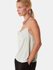 Whistles Silver Cowl Neck Cami Top - Image 4 of 5