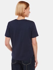 Whistles Blue Whistles Blue Emily Ultimate 100% Cotton T-Shirt - Image 2 of 5