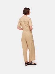 Whistles Nude Whistles Nude Ellen Safari 100% Cotton Jumpsuit - Image 2 of 5