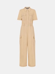 Whistles Nude Whistles Nude Ellen Safari 100% Cotton Jumpsuit - Image 5 of 5