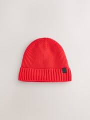 Red Waterproof Knitted Beanie - Image 2 of 3