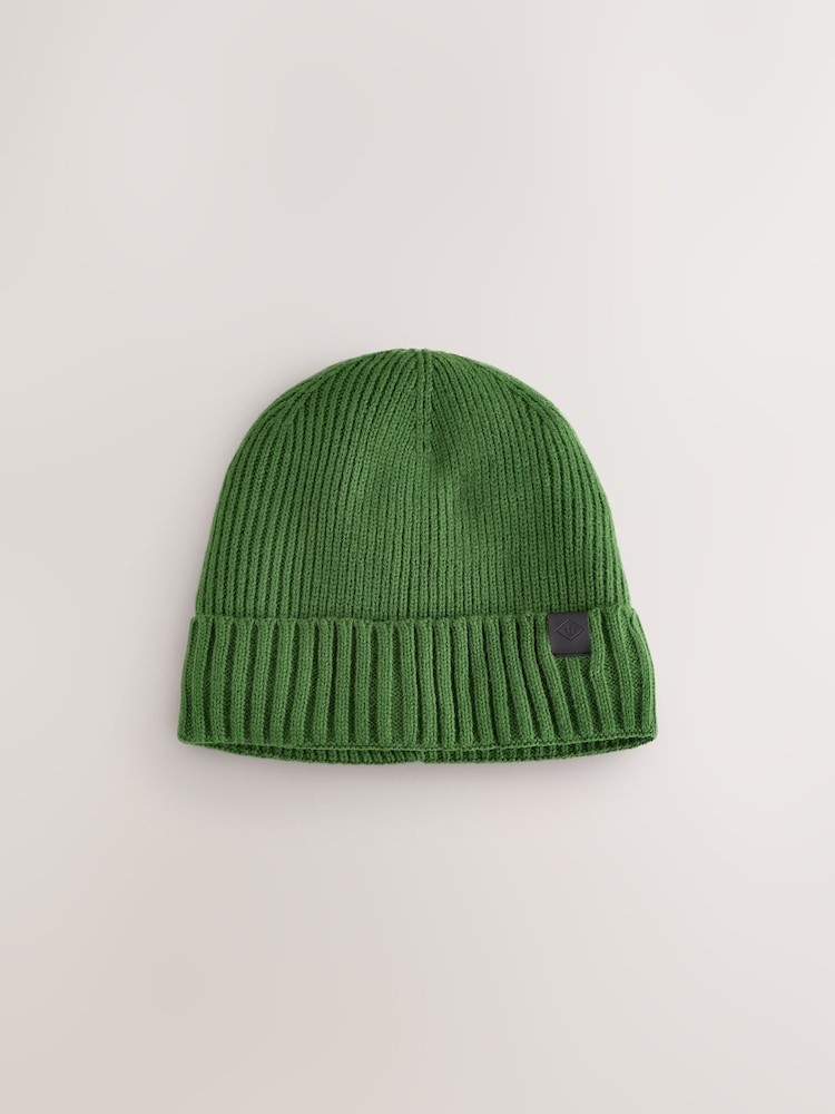 Green Waterproof Knitted Beanie - Image 2 of 4 Green Waterproof Knitted Beanie - Image 2 of 4