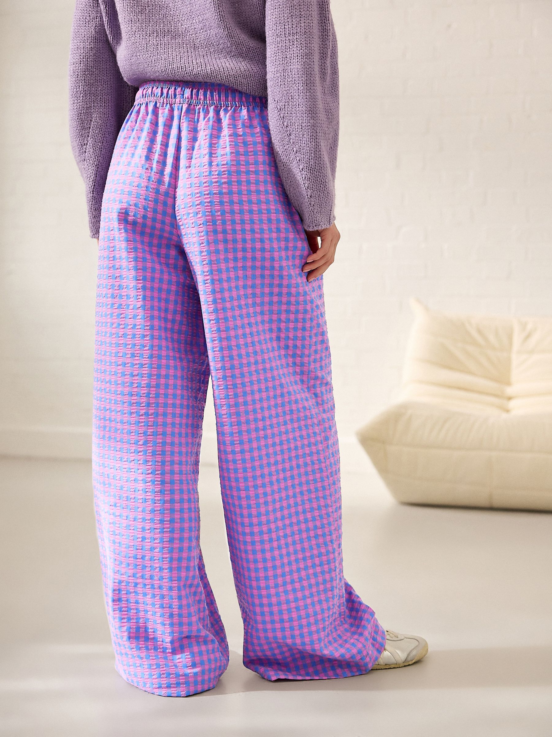 パンツ EXTRA WIDE TROUSERS /GINGHAM