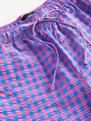 Blue/Pink Pull On Gingham Trousers - Image 7 of 8
