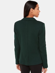 Whistles Green Whistles Slim Green Jersey 100% Cotton Jacket - Image 2 of 5