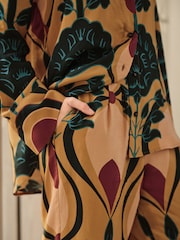 Brun - Viscose Blend Manches longues Chemises - Image 4 of 7