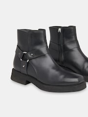 Whistles Black Matteo Biker Boots - Image 4 of 4