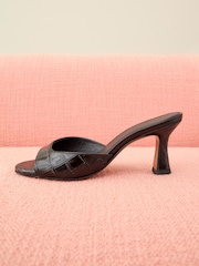 Whistles Black Pia Slip On Mules - Image 1 of 5