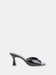 Whistles Black Pia Slip On Mules - Image 2 of 5