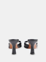 Whistles Black Pia Slip On Mules - Image 3 of 5
