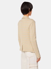 Whistles Nude Slim 100% Cotton Jersey Jacket - Image 2 of 5